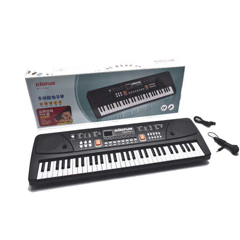 Bigfun Digital Keyboard Cross-Border Amazon 37 Keys 61 Keys Piano Kidsren's Toys with Microphone Music Gift