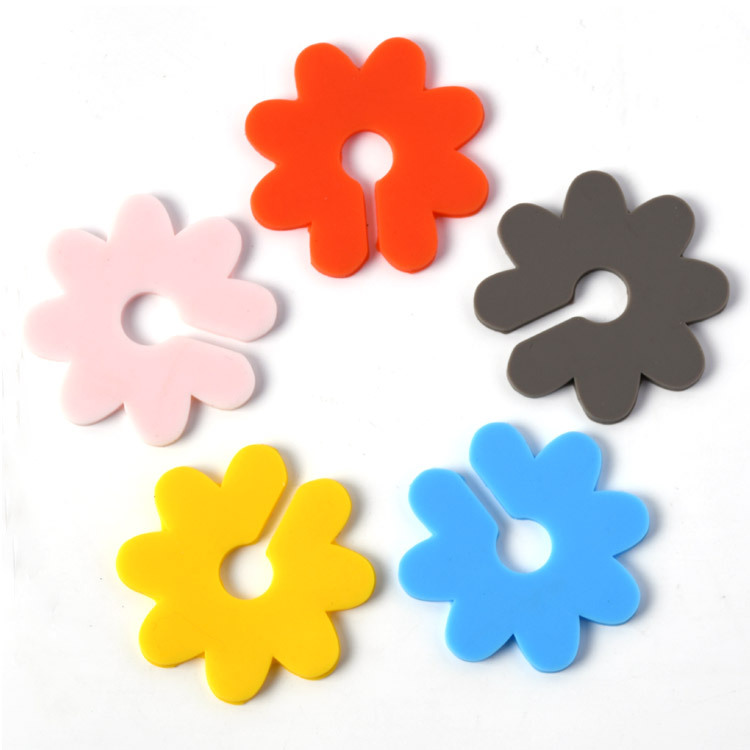 Силиконовая наклейка для бокала в виде цветка, идентификатор для бокала