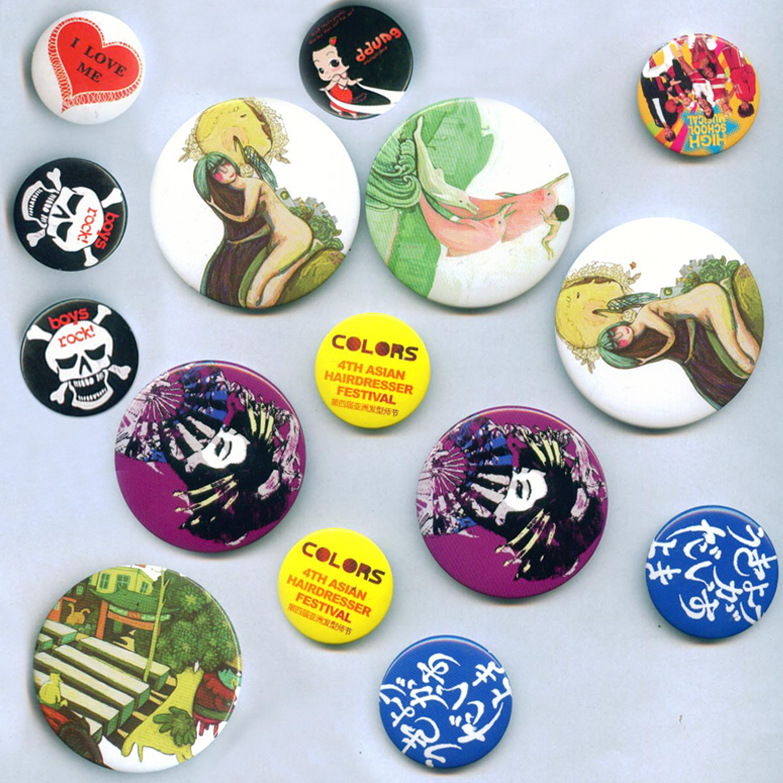 Various Specifications of Badges, Tinplate Badges, Brooches, Personalized Logo Cartoon Badges, Double Flash Barks, Production