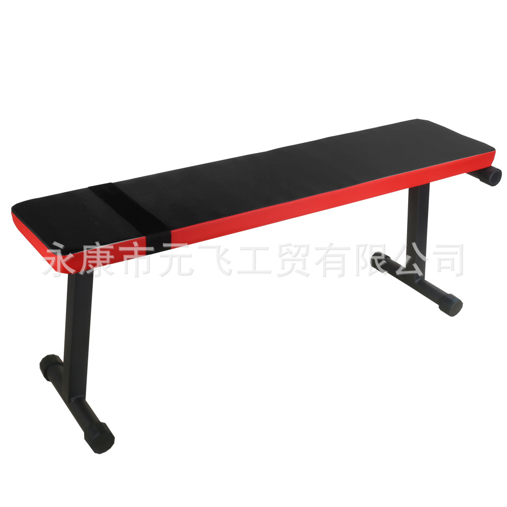 Factory Supply Foldable Dumbbell Bench Fitness Abdominal Chair One-Word Supine Board I-Shaped Bench Press Strength Abdominal Muscle Training