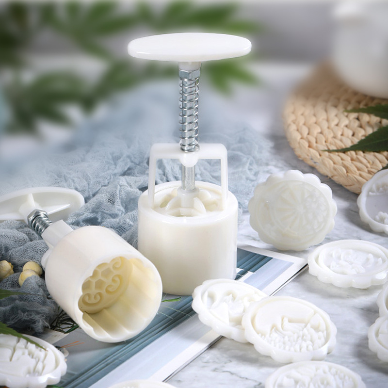 Jincheng 50g63g75g100g125 Hand-pressed Ice Skin Mooncake Mold Mid-autumn Mooncake Mung Bean Sorbet Mold