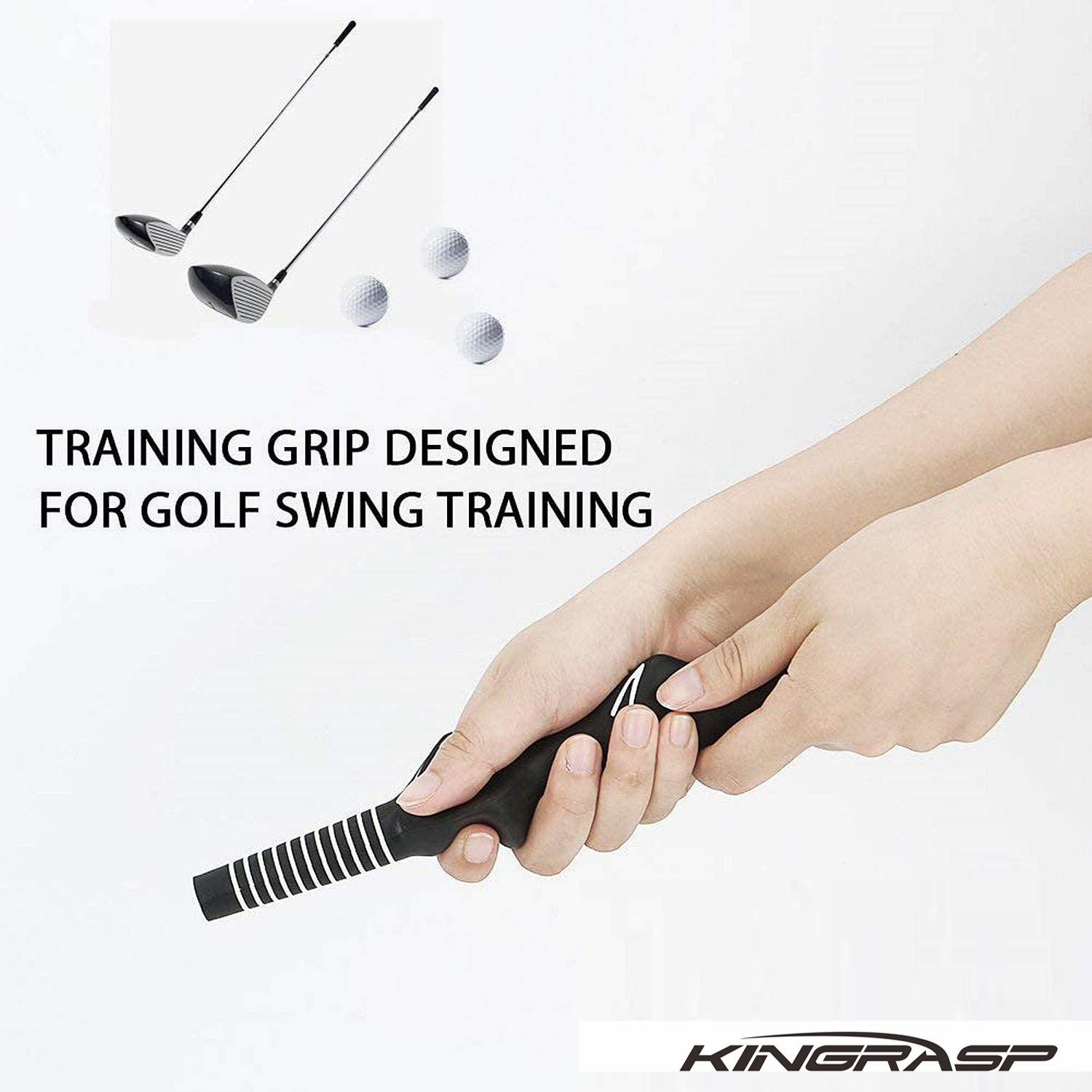 Manufacturers wholesale golf rubber grip left and right hand swing exerciser practice tools to correct hand grip