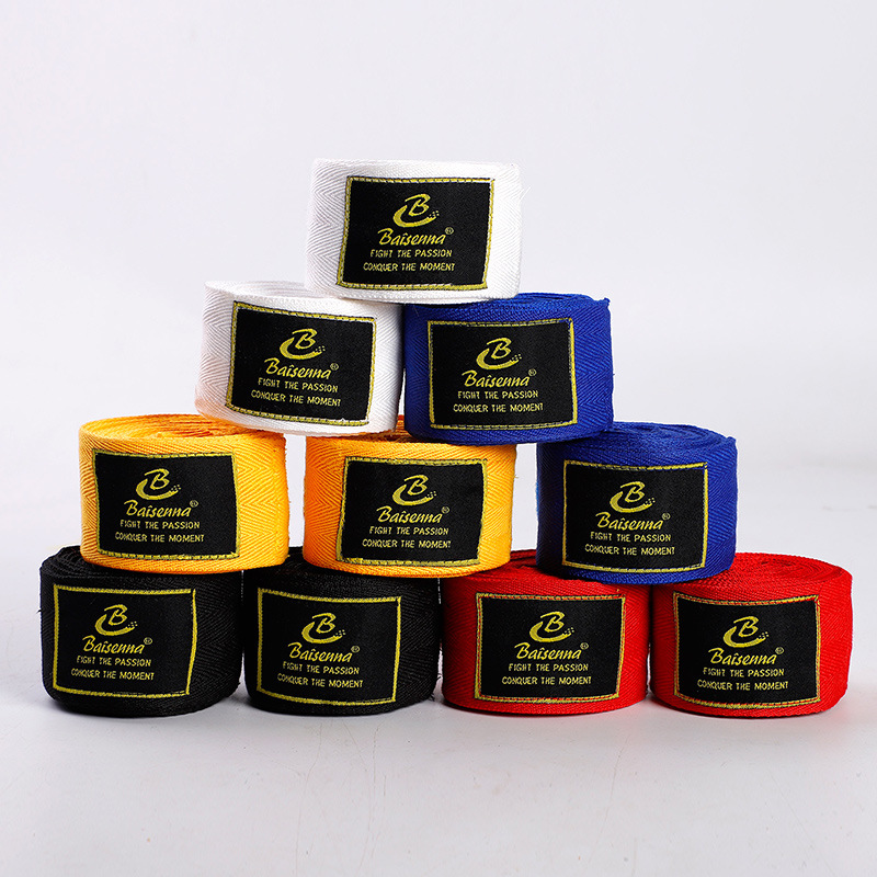 Boxing Bandage Sports Sanda Wrapping Hand Band Elastic Muay Thai Knuckles Bandage for Men and Women Fighting Training Hand Guard Cloth Bandage