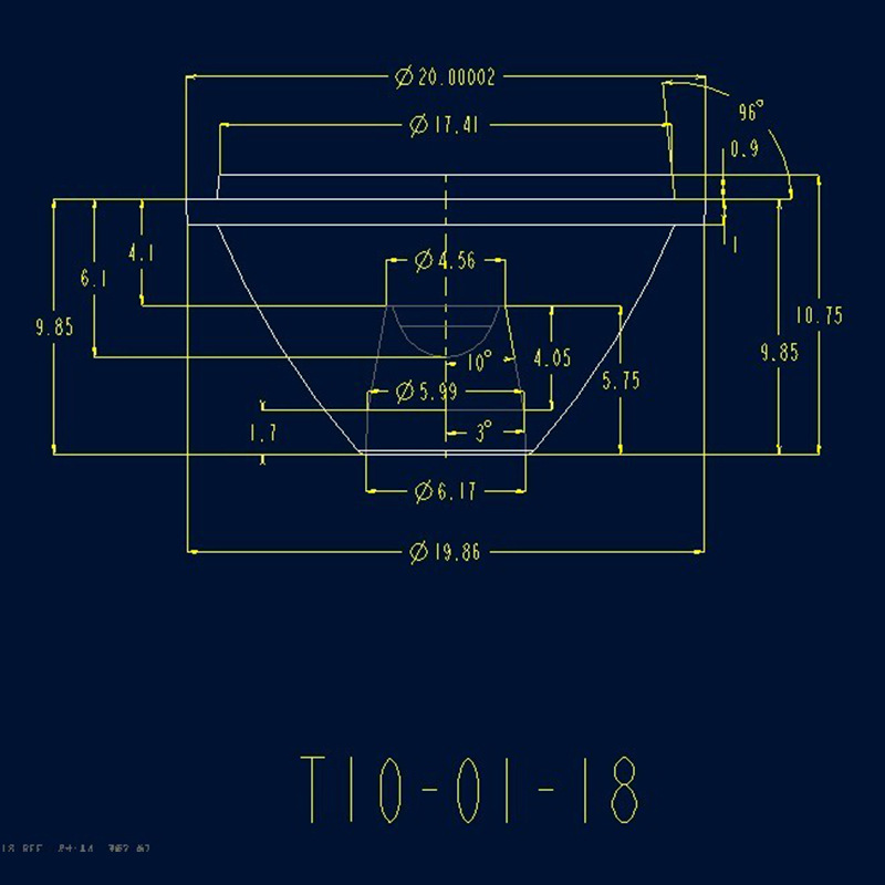 Led Lens 20mm 5-Degree-60-Degree Smooth Lens Flashlight Lens 1W High-Power Lens Imitation Lumens Light Source