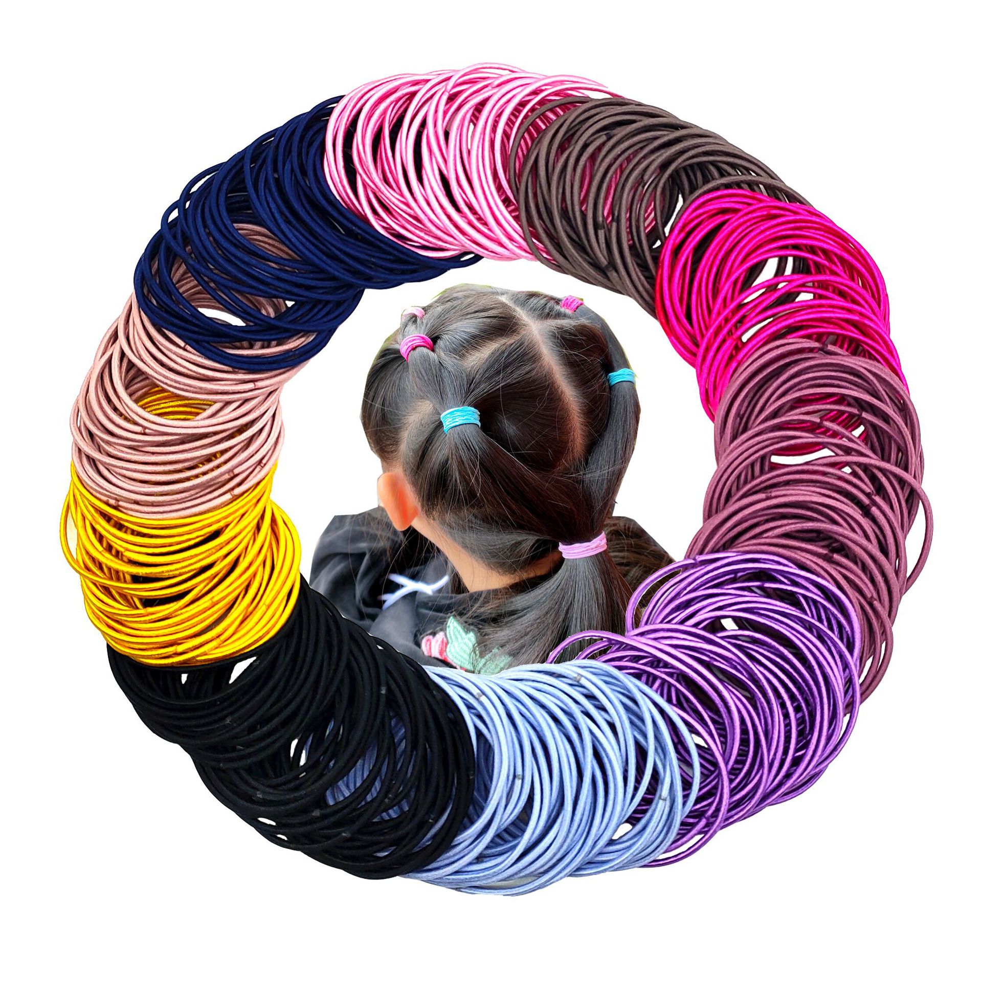 корейский простой ободок, резинка для волос, тонкий базовый ободок, цветные резинки для женщин