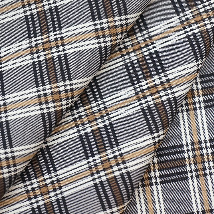TR yarn-dyed plaid stretch cloth spot spring and summer women's dress fashion fabric autumn suit suit fabric