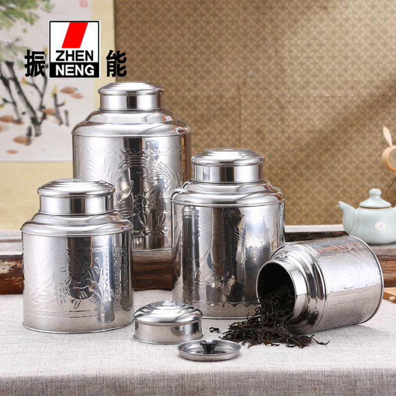 Аутентичные высококачественные нержавеющие чайные банки Zheneng портативные герметичные банки для хранения