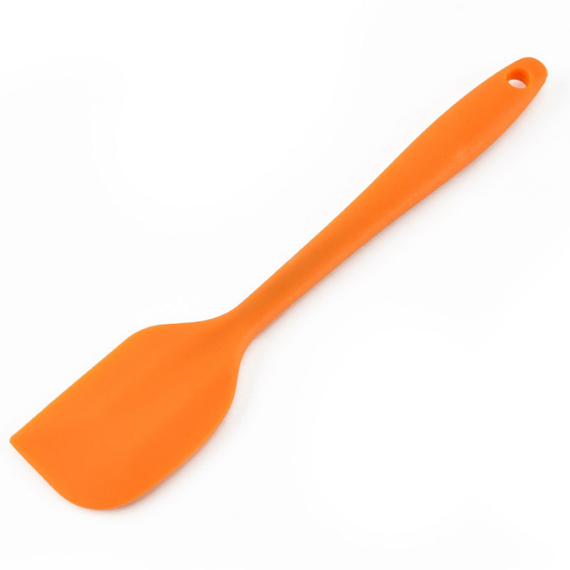 21cm small size integrated silicone scraper cake baking cream spatula rubber spatula mixing knife tool