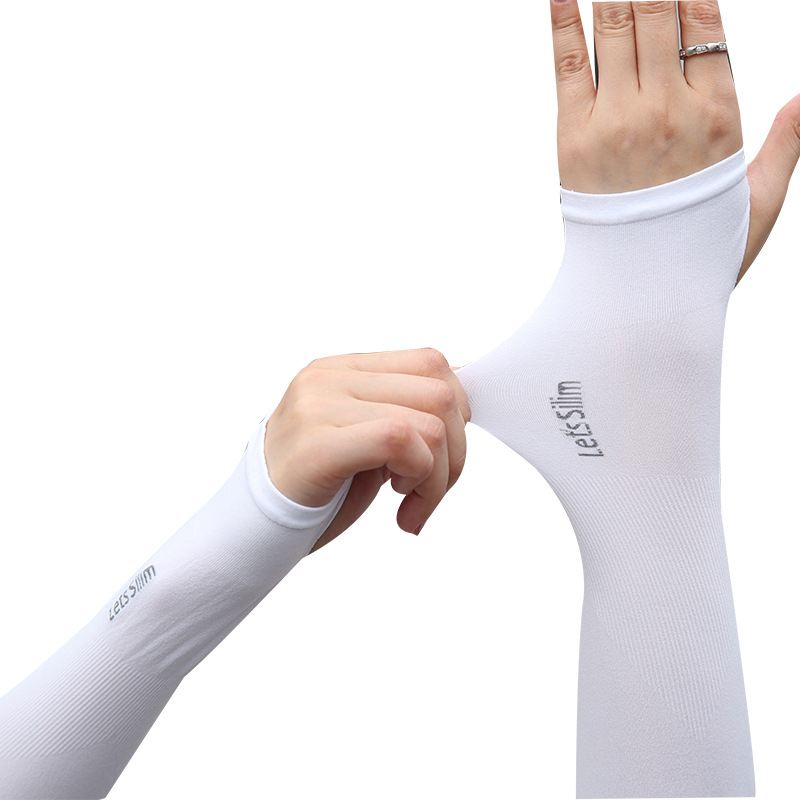 Ice Sleeves Summer Ice Silk Sunscreen Sleeves Women's Outdoor Driving Ice Silk Sleeves Sunscreen Cold Arm Sleeves Running Men's Arm Protectors