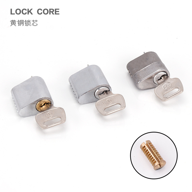 Flat ring fire door lock cylinder tube well lock cylinder fire door safety door Channel lock cylinder open copper core key