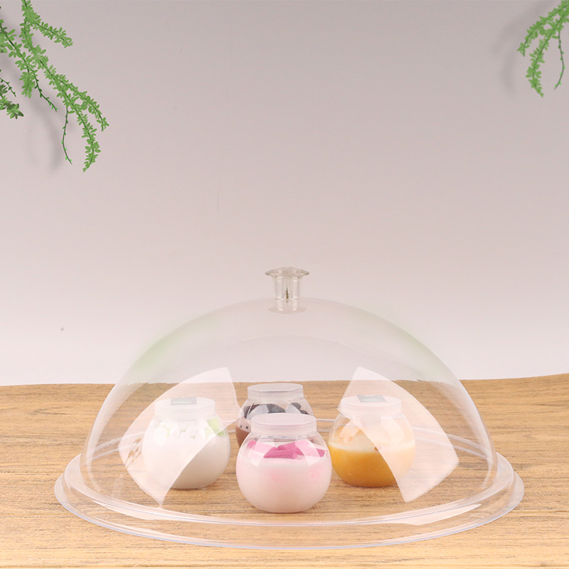 pet fresh-keeping cover food cover plastic transparent round cover tray cover snack cover food cover dust cover wholesale