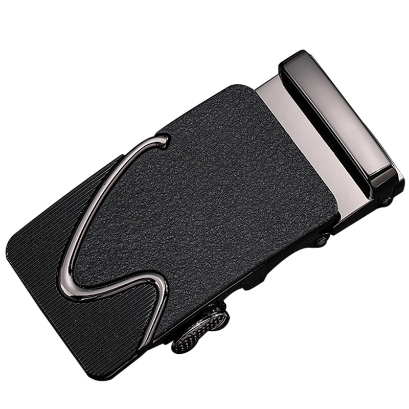 New Frosted Men's Automatic Buckle Alloy Belt Buckle Pants Head Belt Buckle Pants with Laser LOGO