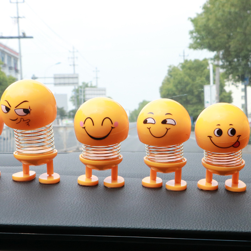 Factory Outlet Minions Car Ornaments 14 Figure Car Shake Head Doll Spring Car Ornaments