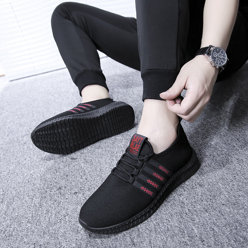 Men's shoes new breathable mesh casual cloth shoes Korean fashion sports shoes men's old Beijing cloth shoes wholesale