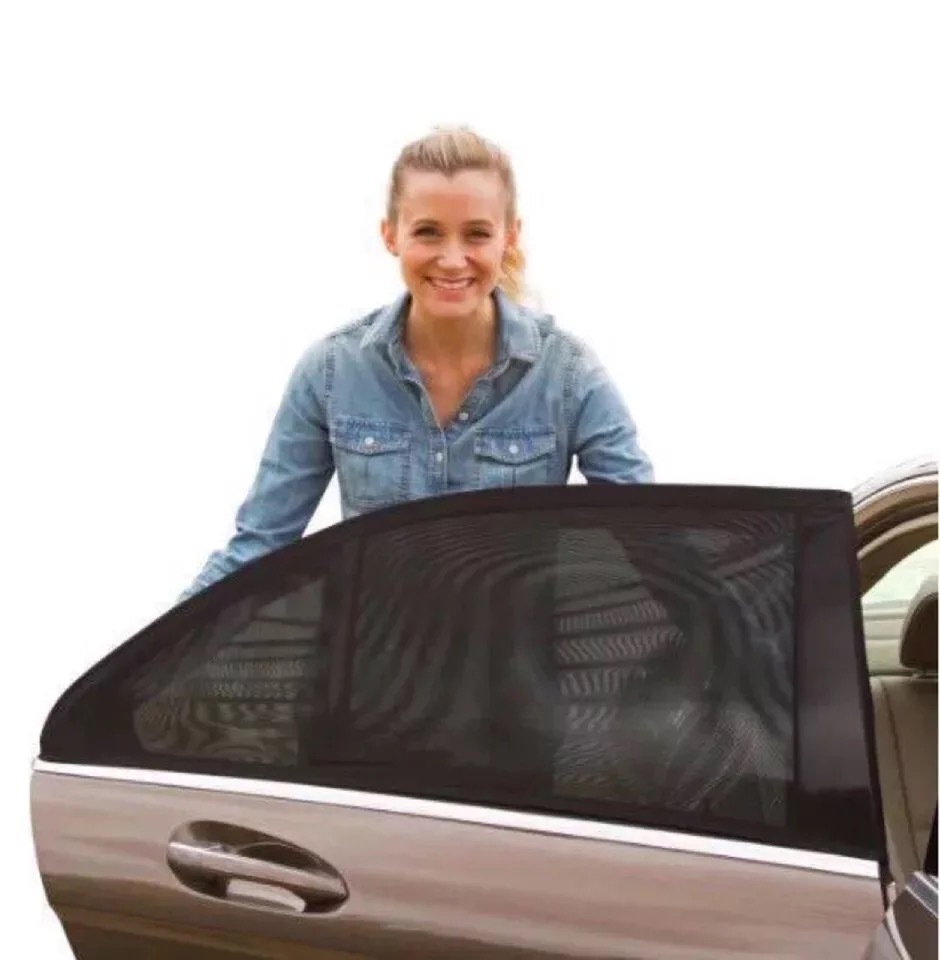 Car sunscreen sunshade cross-border e-commerce black gauze side window sunshade shade outdoor anti-mosquito black gauze cover