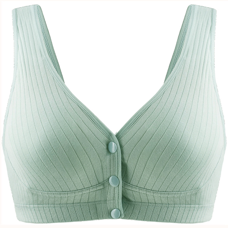 206 New Vest-Style Nursing Bra, Pure Cotton, No Steel Ring, Front Buckle, High Elasticity, Breathable Maternity Bra, Thin