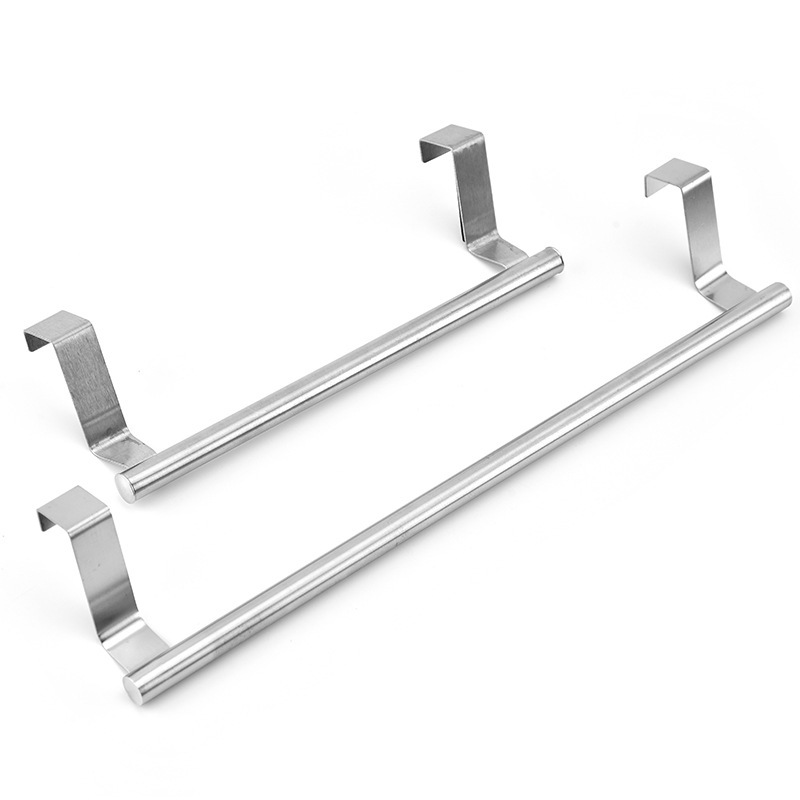 Spot Hanging Stainless Steel Single-pole Towel Rack Punch-free Cabinet Door Back-type Rag Rack Towel Bar Cabinet Door Hanging