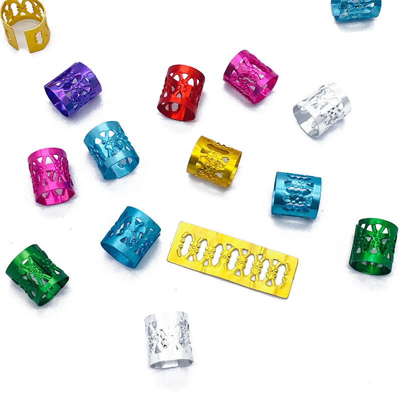 Factory direct supply dirty braid accessories dirty braid hair accessories wig ring dirty braid ring dirty braid buckle 8*9 hair in stock ring