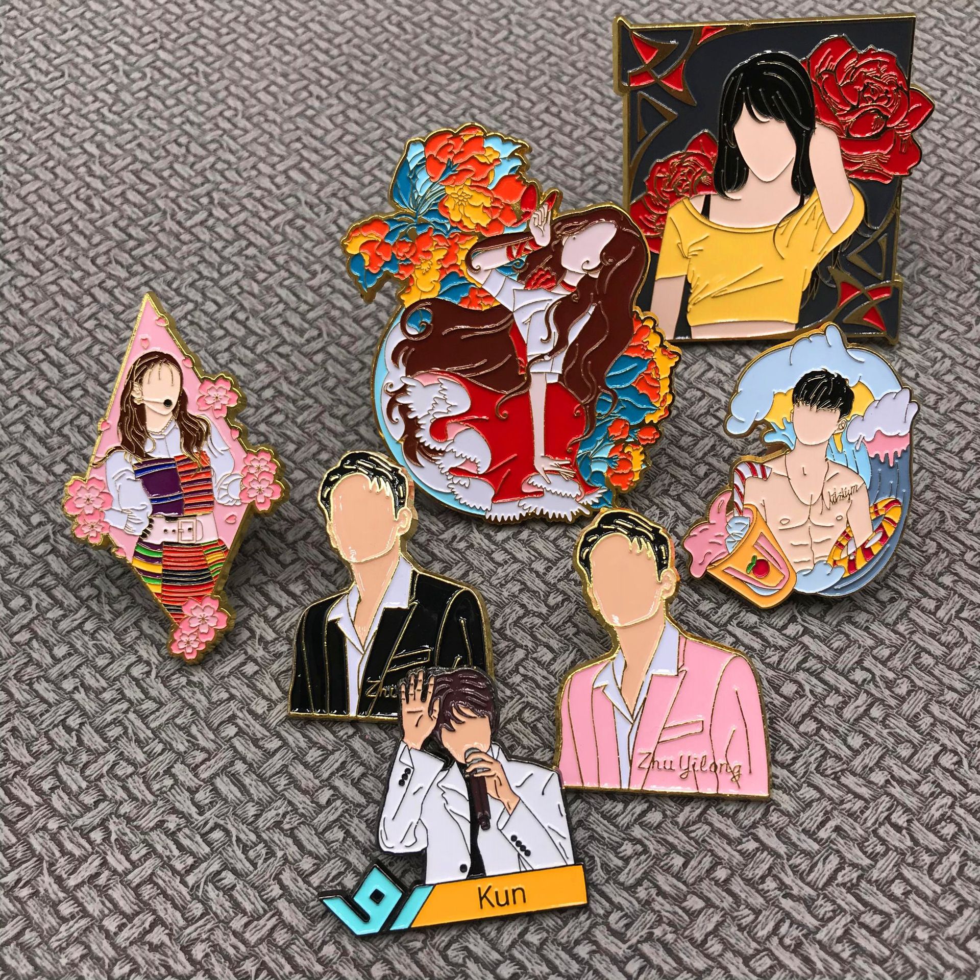 Customized Metal Badges, Company Badges, Brooches, Custom Badges, Badges, Medals, Cultural and Creative Gifts, School Badges, Painted Enamel Glue