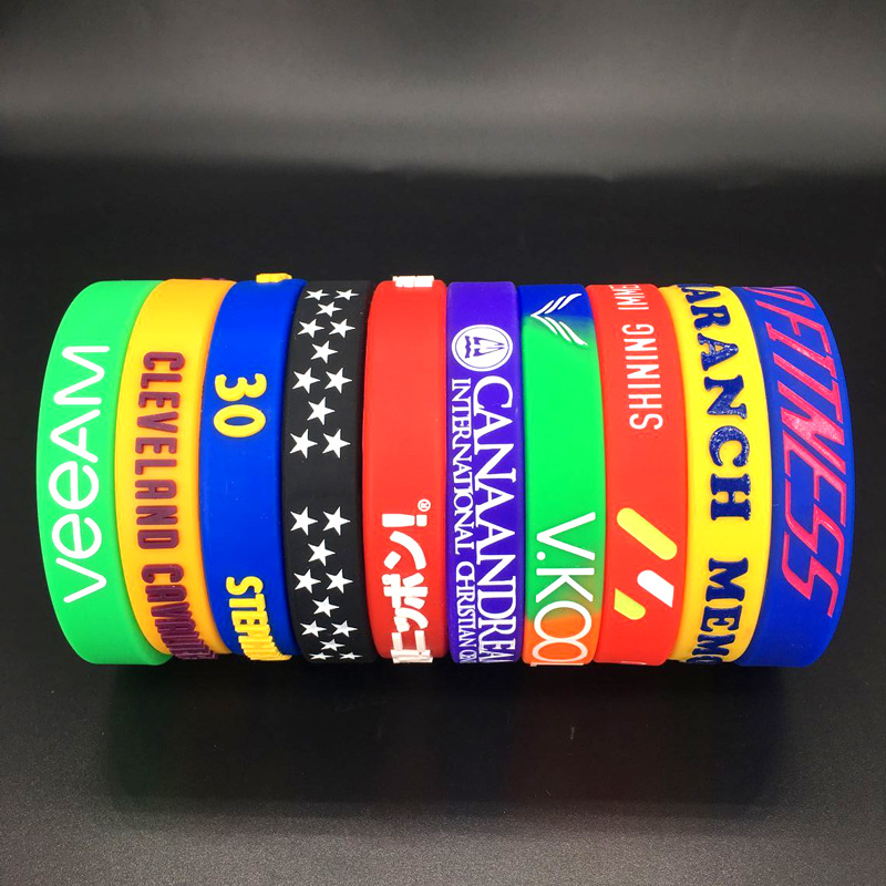 Silicone Bracelet Engraving logo for Men and Women Adult Children Aperture Sports Rubber Bracelet Wristband