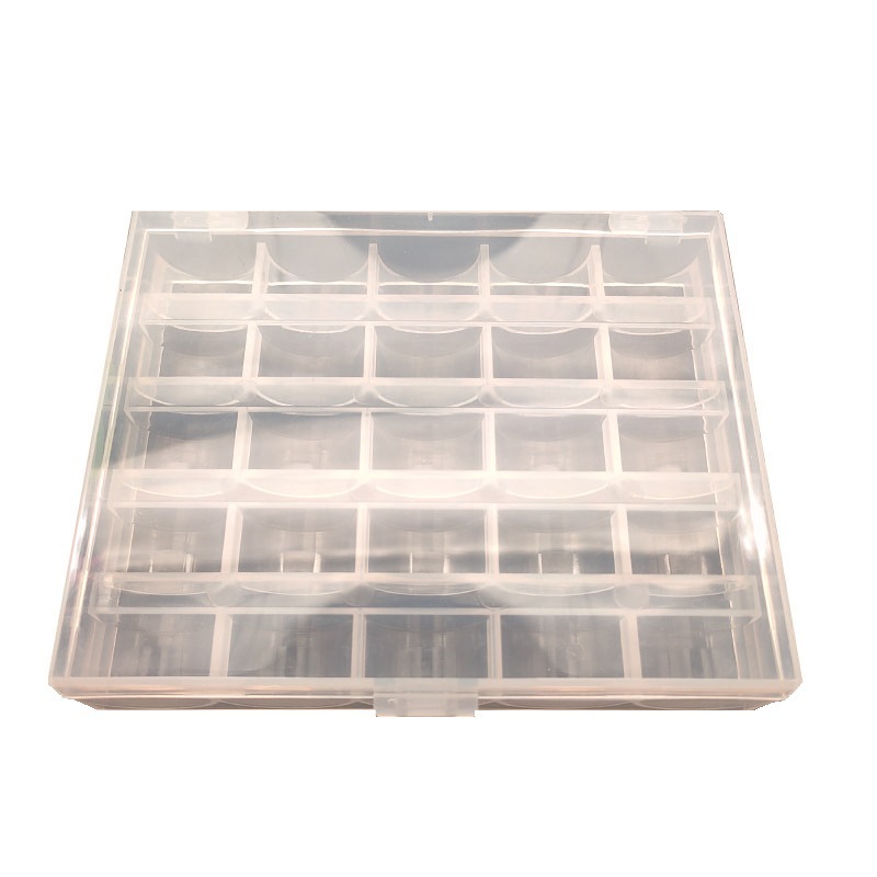 Plastic bobbin lock cylinder 2518p universal multifunctional transparent bobbin sewing machine bobbin bobbin box empty box