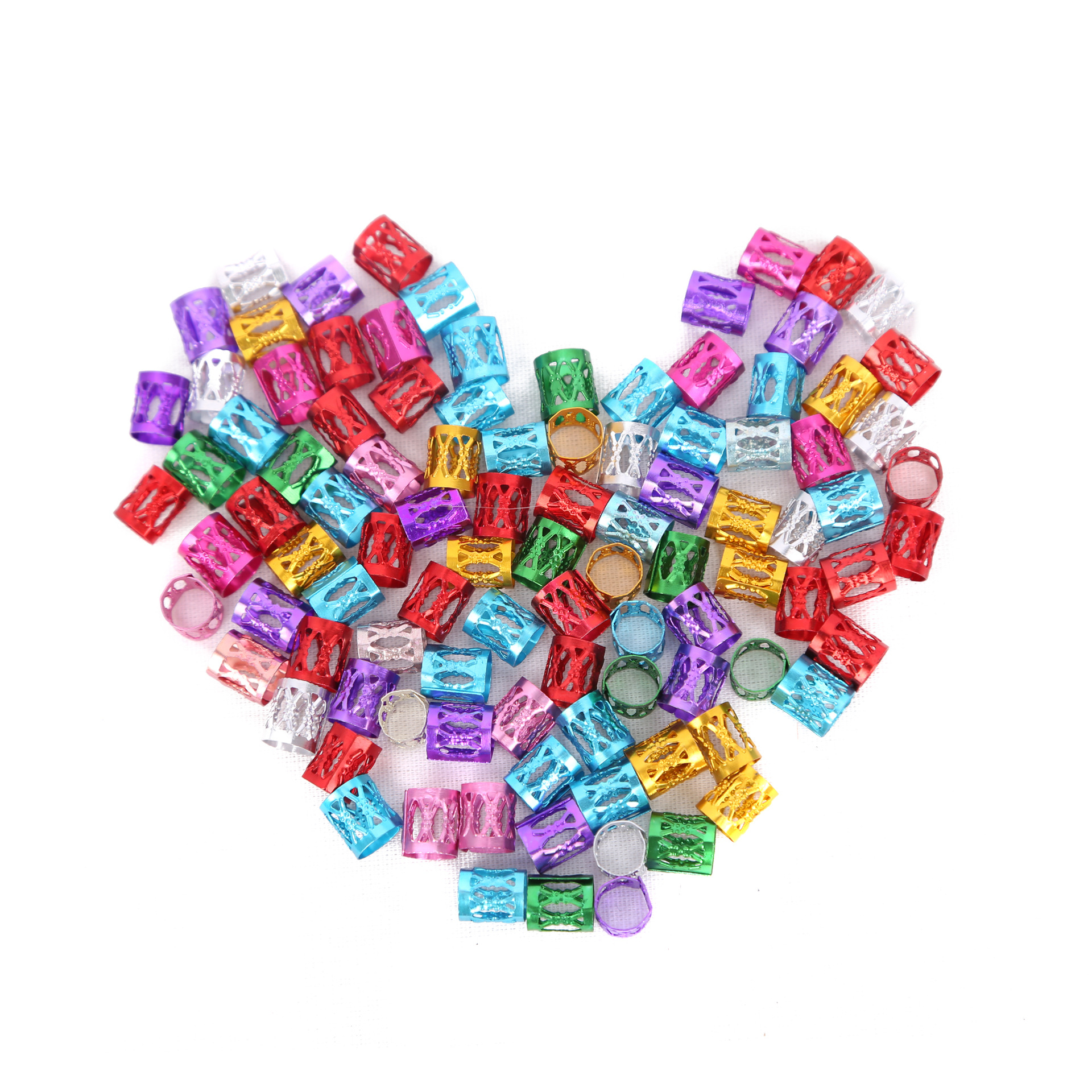 Factory direct supply dirty braid accessories dirty braid hair accessories wig ring dirty braid ring dirty braid buckle 8*9 hair in stock ring