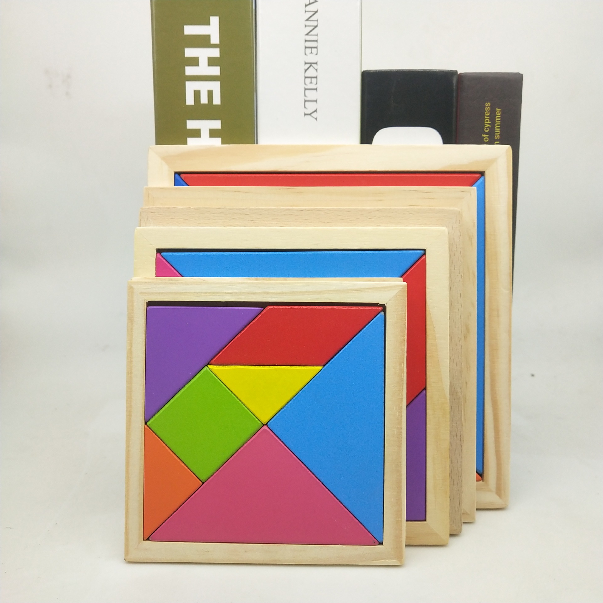 Kindergarten Varied Tangram Teaching Aids Assembled Geometric Shape Benefitable Intelligence Toys 6-12 Years Old Children's Small Gift Award