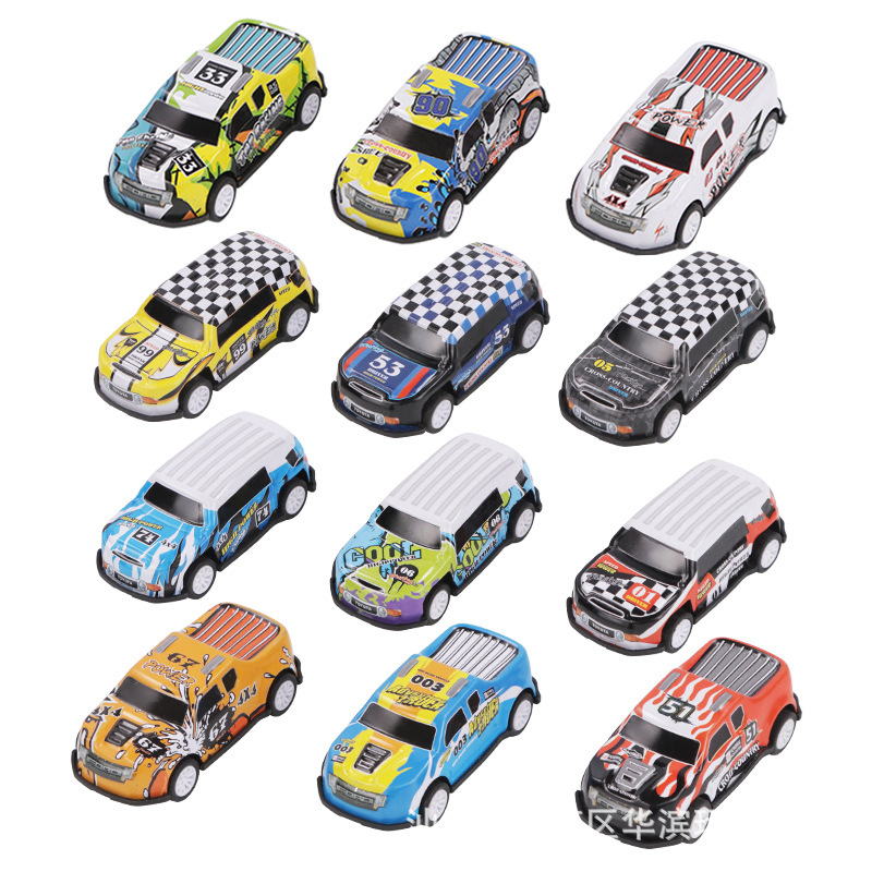 Factory direct 24 6.7cm iron alloy car back force CAR children's toys gifts cross-border hot