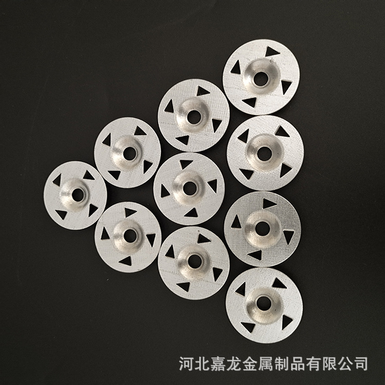 Butterfly-shaped four-claw gasket composite board fixed insulation nail lock piece inner wall calcium silicate board gypsum board anchor four-thorn piece