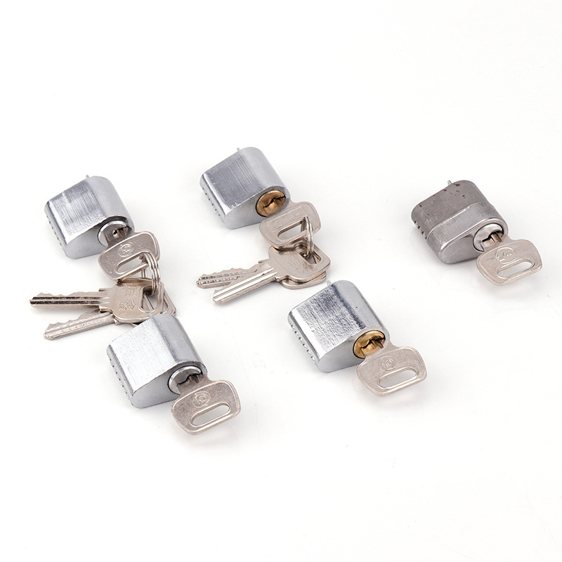 Flat ring fire door lock cylinder tube well lock cylinder fire door safety door Channel lock cylinder open copper core key