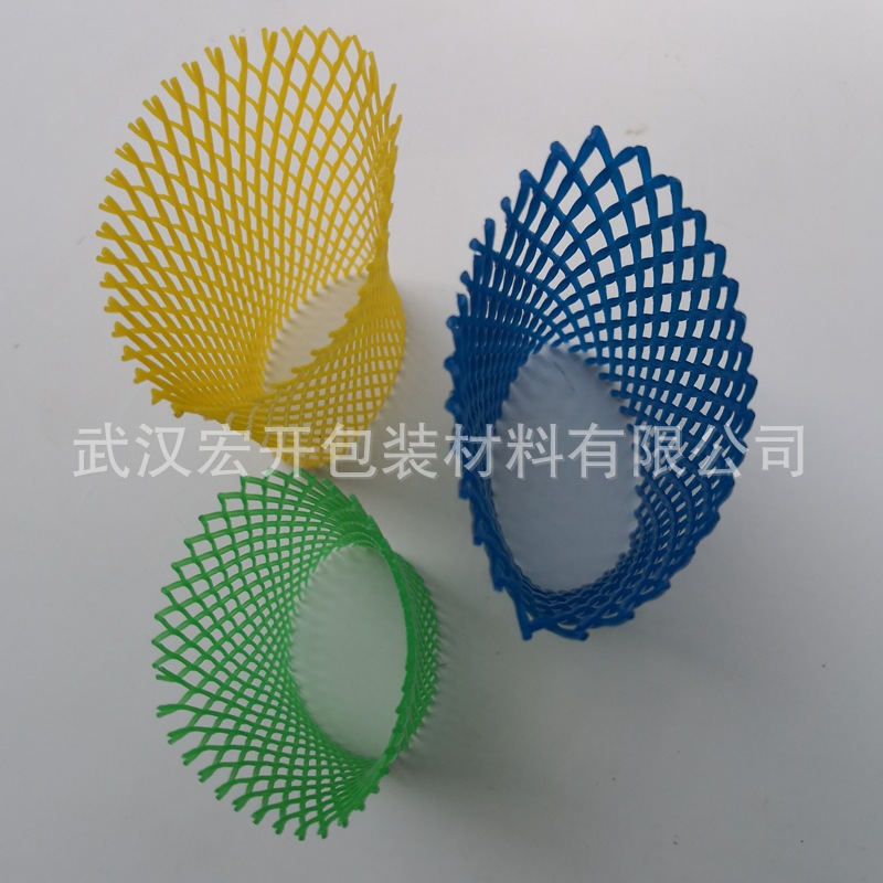 Mesh Cover Plastic Mesh Cover Pe Shaft Protective Cover Thread Protection Mesh Extrusion Mesh Plastic Mesh Wuhan Hongkai Manufacturer Direct