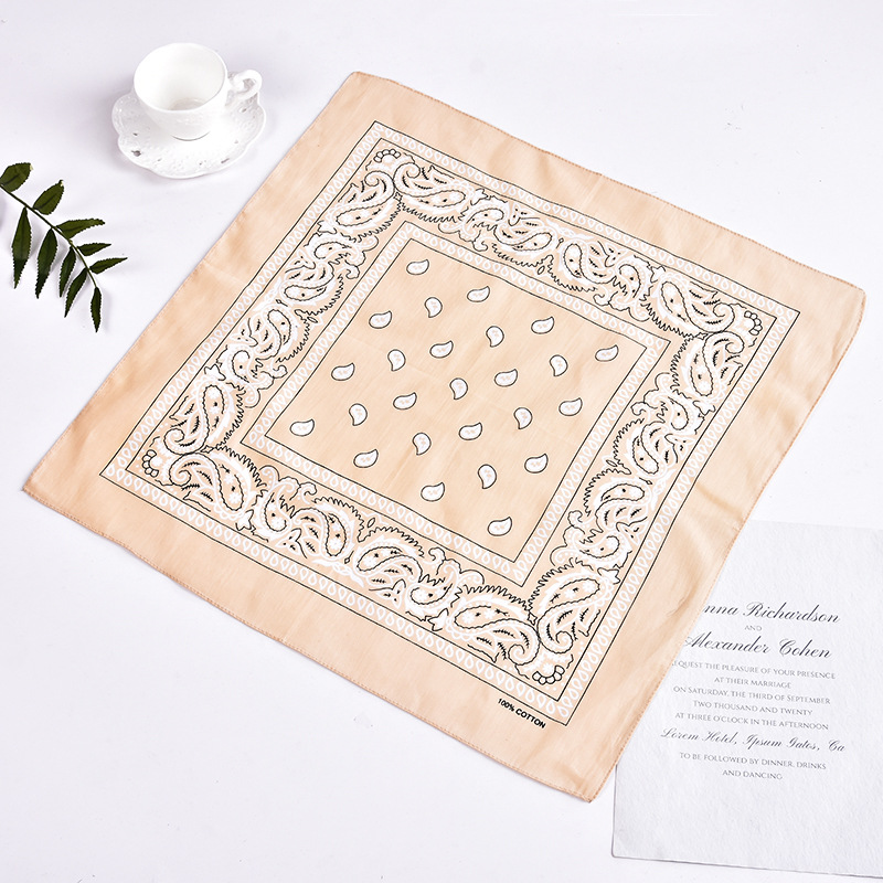 Factory New Variables Magic Outdoor Sports Polyester Square Scarf Cashew Riding Hip-Hop Headscarf Mask