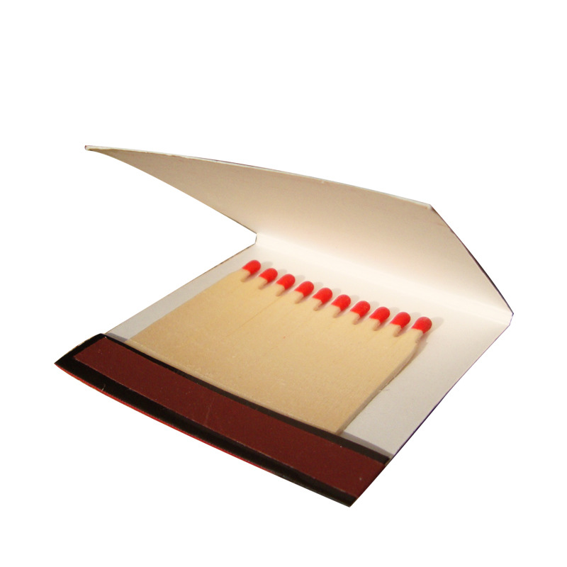 Wood Chip Book Style Disposable Matches Customized Advertising Logo Printing Hotel Hotel Match Box