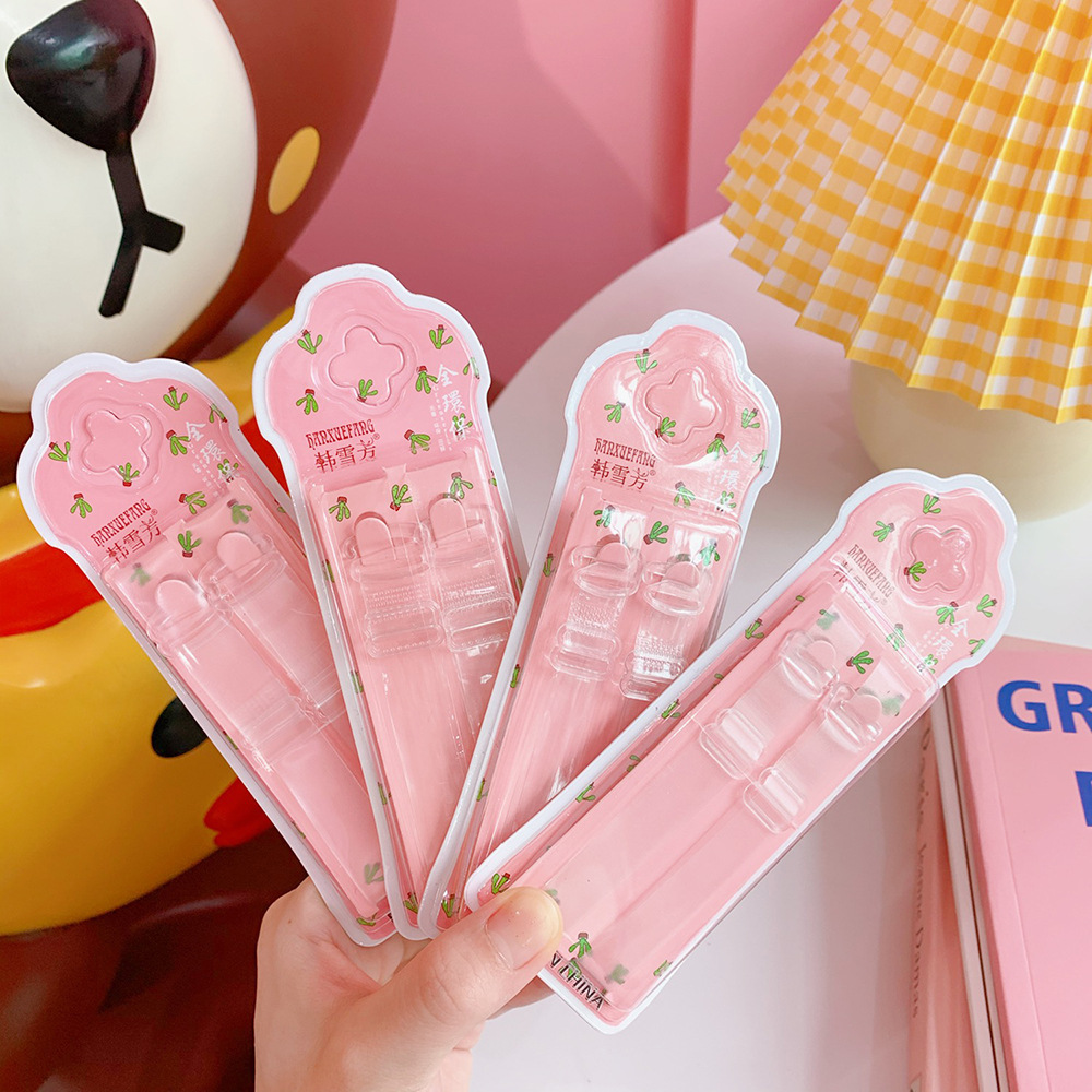 Transparent Shoulder Strap Invisible Shoulder Strap Bra Strap Frosted Transparent Widened Invisible Strap Adjustable Lingerie Strap Anti-slip