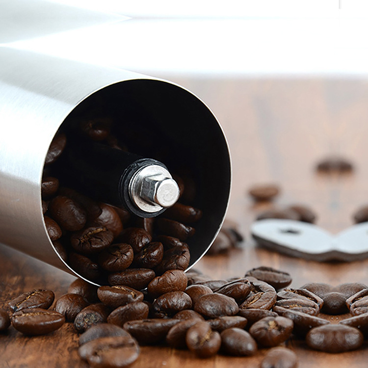 Foreign trade coffee grinder OEM custom portable 304 stainless steel coffee bean grinder hand coffee machine