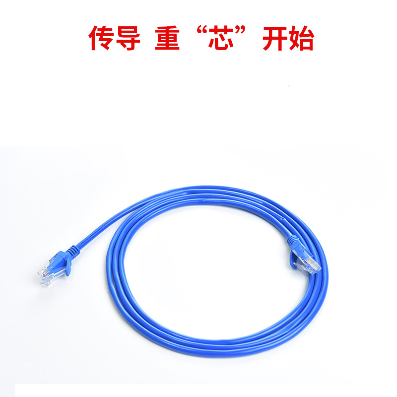 Category 5E Network Cable Finished Twisted Pair Cat5E Computer Jumper Broadband Router High-Speed Network Cable 1m