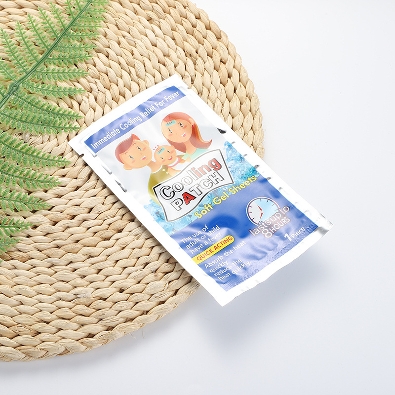 Cooling Paste Physical Anti-fever Paste Children's Ice Paste Cold Application Paste Anti-summer Paste Cooling Ice Paste English Bag Single Piece
