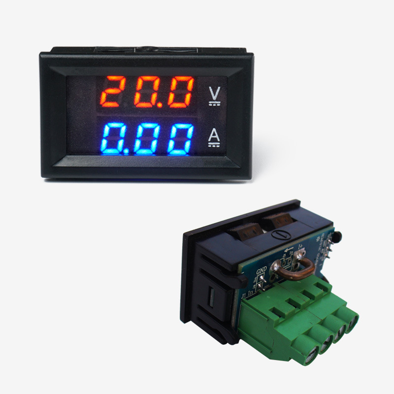 H28UI410 DC dual display digital voltage ammeter 100V20A50A comes with shunt with fine adjustment