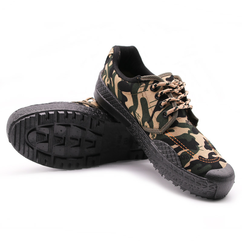 Liberation shoes men's construction site shoes labor protection shoes low-help liberation shoes men's and women's yellow rubber shoes factory wholesale a generation of hair