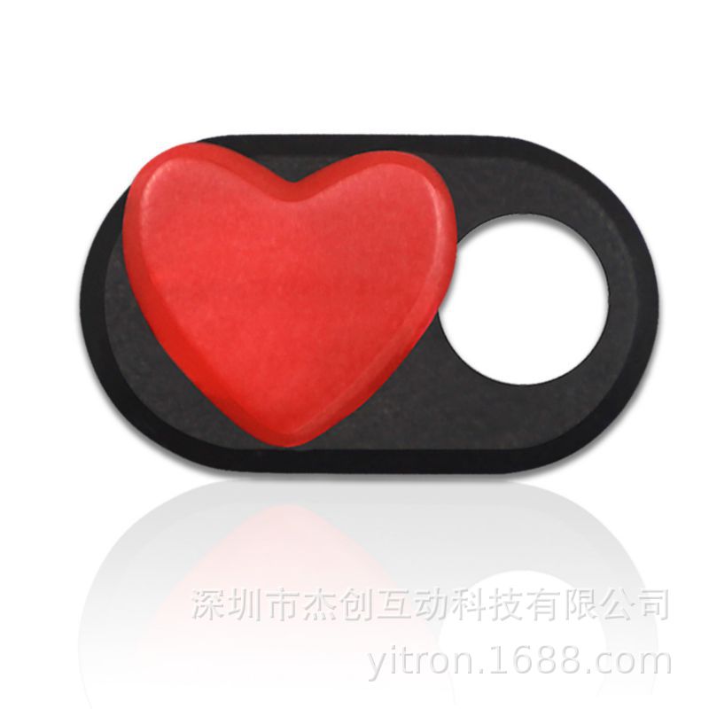 Mobile phone Love-shaped anti-peeping privacy cover new listing privacy cover computer camera protection cover