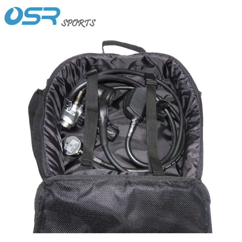 Special square bag for diving level 1 head and level 2 head breathing regulator