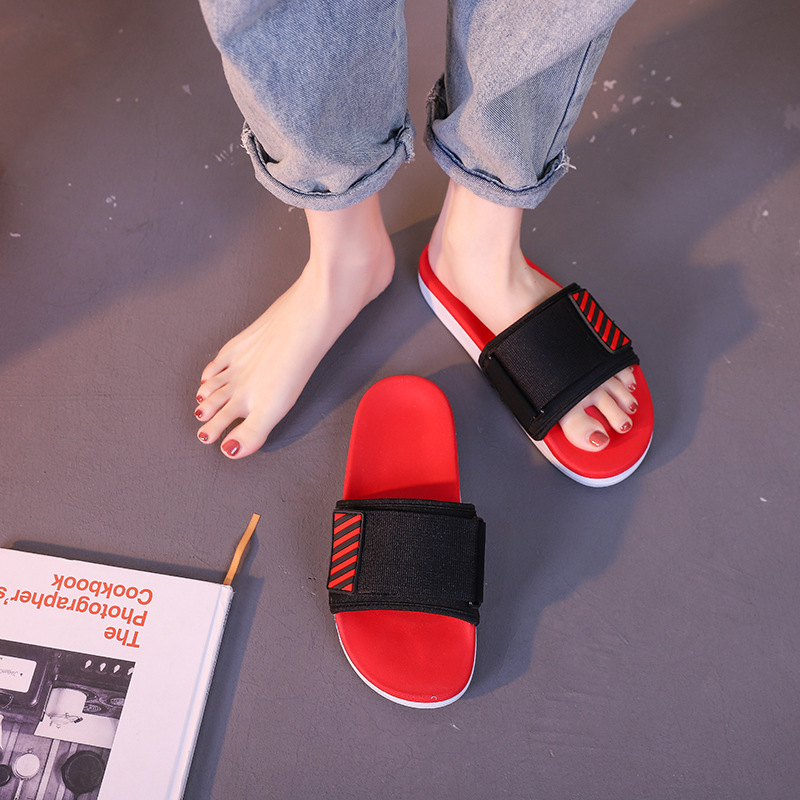 Trendy Korean Style Summer Casual Slippers Men's Beach Shoes Couple Style Dual-Use Soft Sole Wholesale Wear-Resistant Casual Comfortable