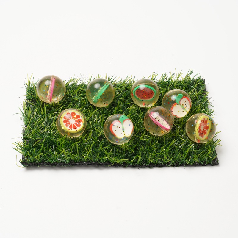 27mm Mixed Solid Bouncing Ball Colorful Paradise Full Transparent Floating Rubber Bouncing Ball Children's Toy