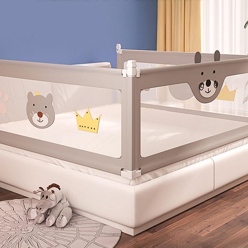 Vertical Lifting Children's Bed Guardrail, Baby Anti-Fall Bed Protection Fence, Universal Bedside Barrier, Adjustable with Guardrail