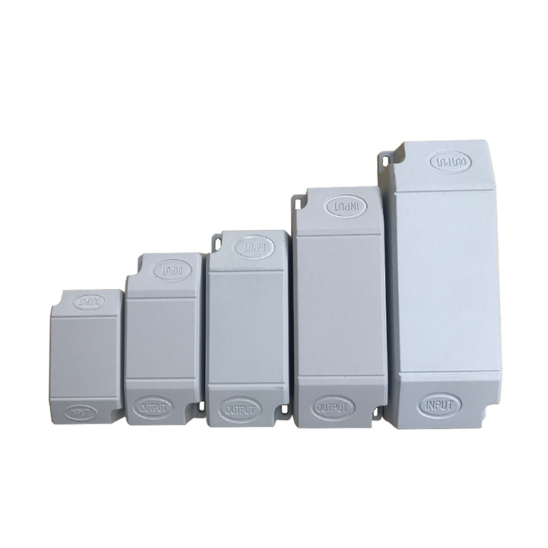 led drive power supply plastic shell glue screw-free wiring power supply box rainproof plastic drive shell