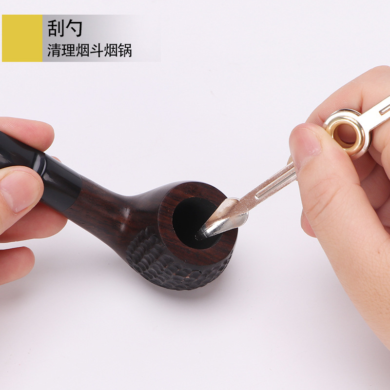 Hewang Upgraded Pipe Accessories Tool Three-In-One Smoking Knife Scraper Strip Pressure Stick Foldableing Multi-Functional Smoking Knife