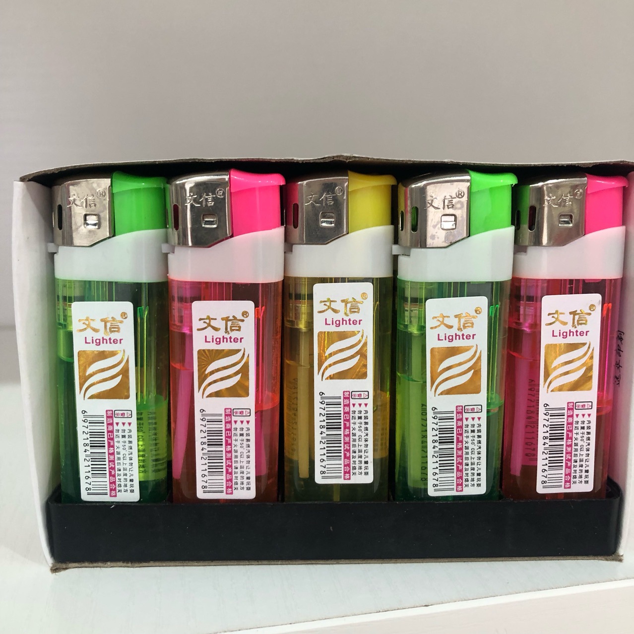 Фабрика зажигалок Wenxin 308 маркировка двойная садовая зажигалка 179 печать штрих-кода маленькая круглая