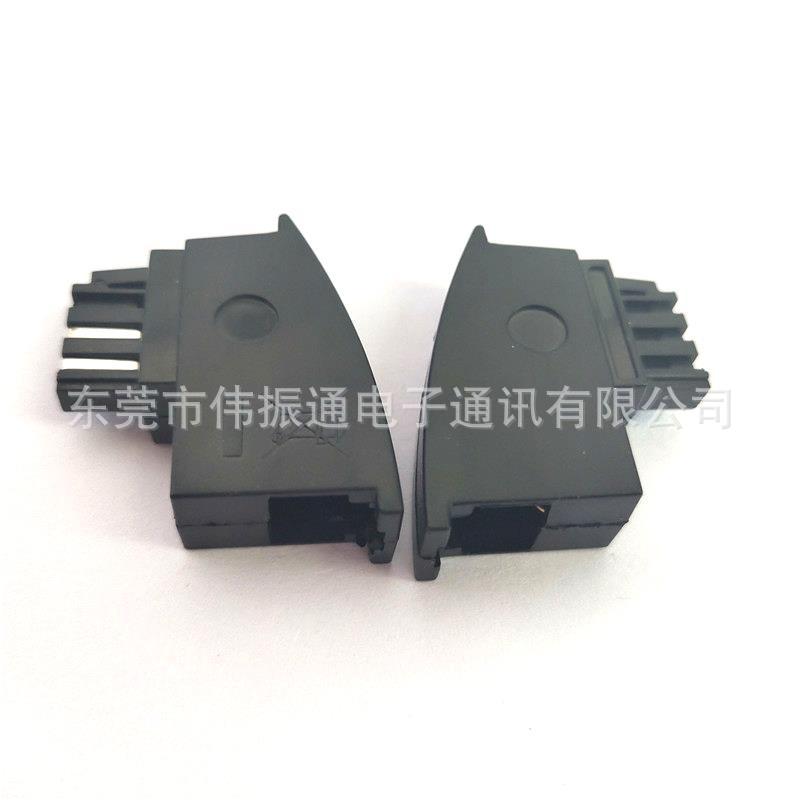 German telephone adapter telephone line connector telephone plug network adapter 6P2C to RJ11