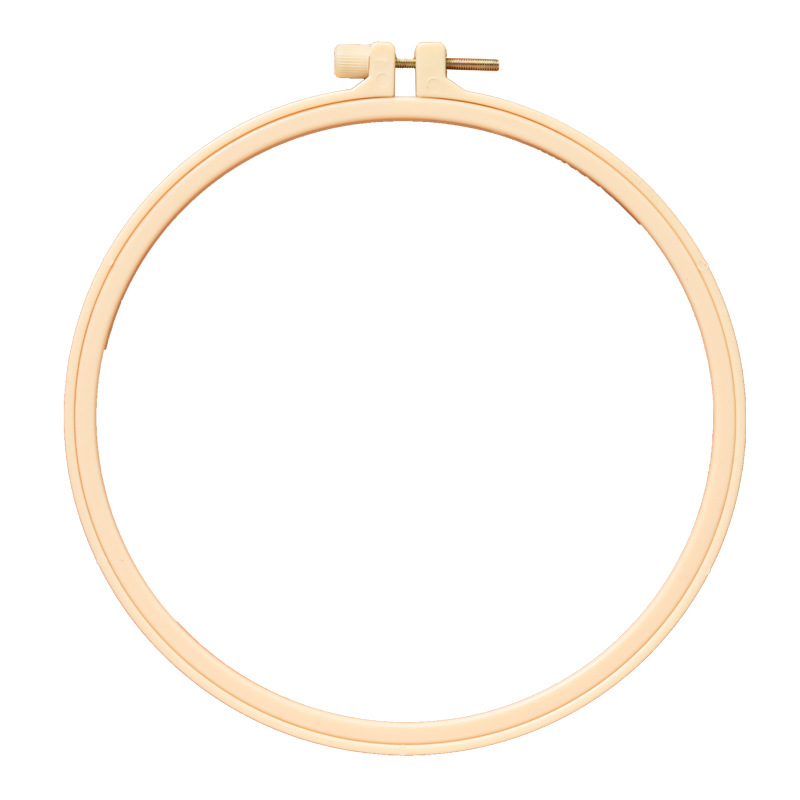 Imitation Bamboo Embroidery Hoop, Embroidery Hoop for DIY Plastic Embroidery, Adjustable Cross-Stitch Embroidery Hoop, Floral Embroidery Hoop Support