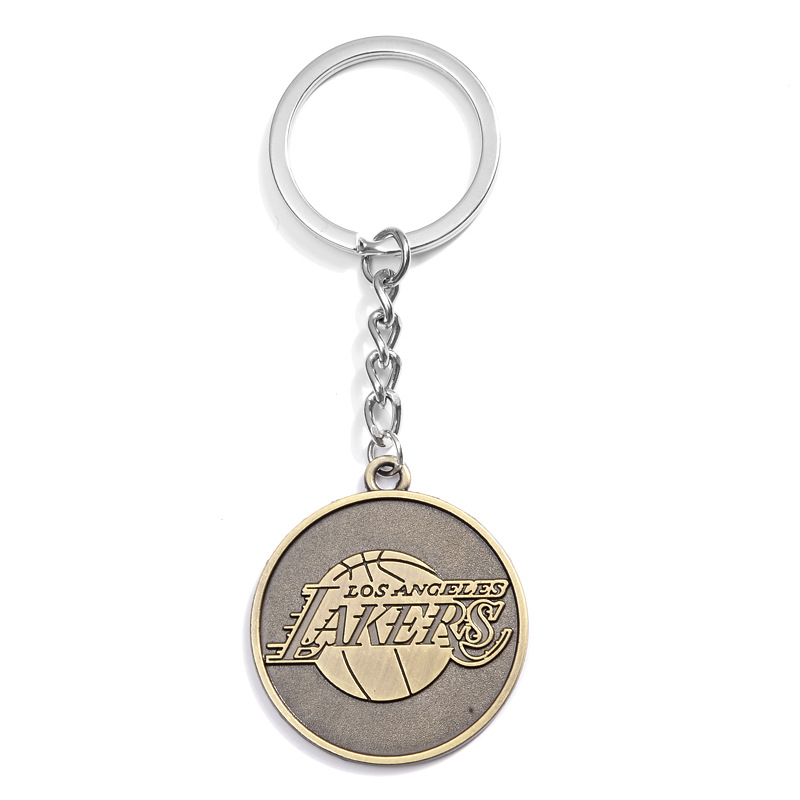 Basketball team logo keychain pendant Kobe Lakers Knight Warriors basketball team keychain fan supplies